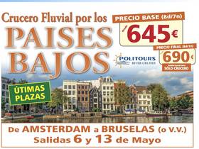 CRUCERO FLUVIAL POR LOS PAISES BAJOS